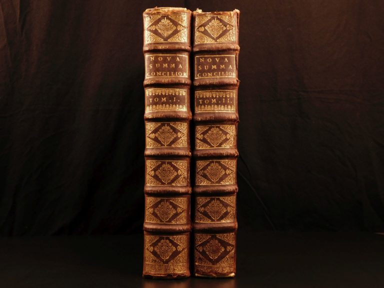 Image of 1706 HUGE & EXQUISITE FOLIOS Catholic Church Councils Canons & Decrees Poisson