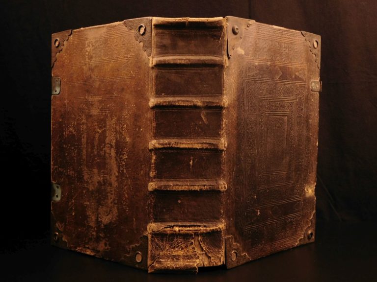 Image of 1693 HUGE FOLIO Martin Luther German BIBLE Dilherr Biblia Illustrated Nurnberg