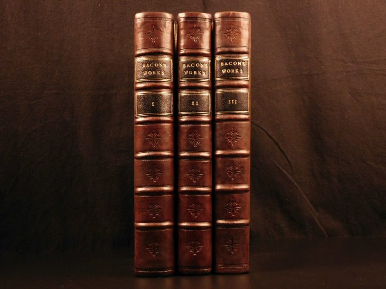 Image of 1753 EXQUISITE Complete Works Francis Bacon Natural History Science Law English