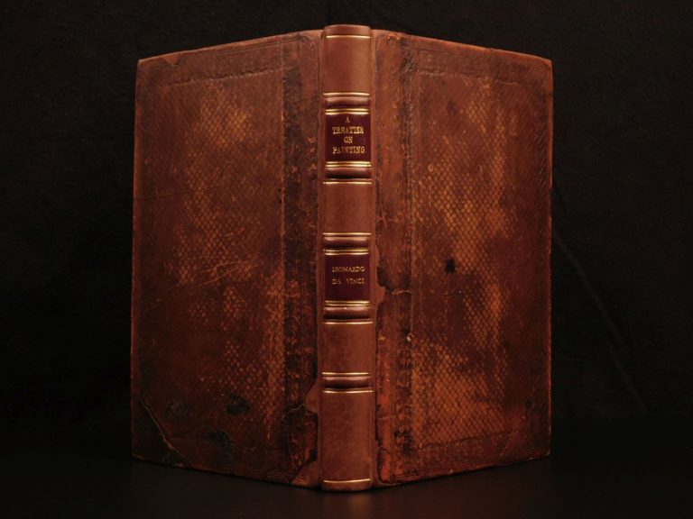 Image of 1796 Leonardo Da Vinci Treatise on Painting Science & ART Illustrated Drawing