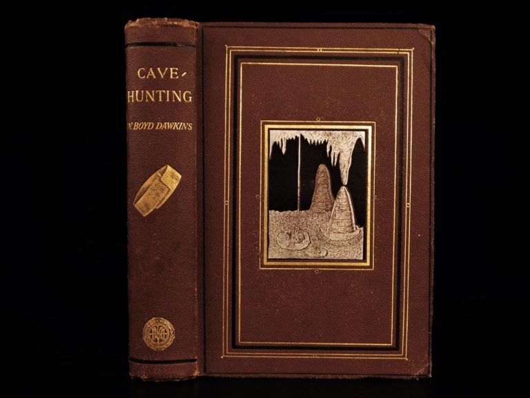 Image of 1874 1ed Cave Hunting Archaeology Prehistoric Humans Ancient Fossils Illustrated