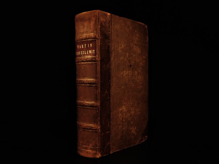 Image of 1844 1st/1st Martin Chuzzlewit Charles Dickens English Lit Satire Illustrated
