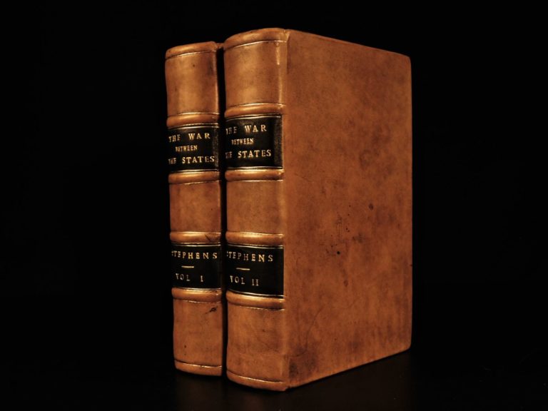 Image of 1868 1ed Constitutional View of CIVIL WAR by Alexander Stephens Confederate 2v