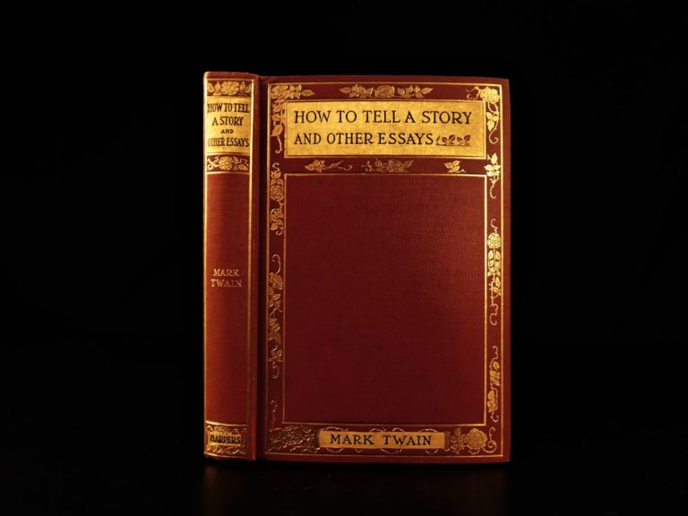 Image of 1897 1st/1st Mark Twain How to Tell a Story American Literature Essays BEAUTIFUL