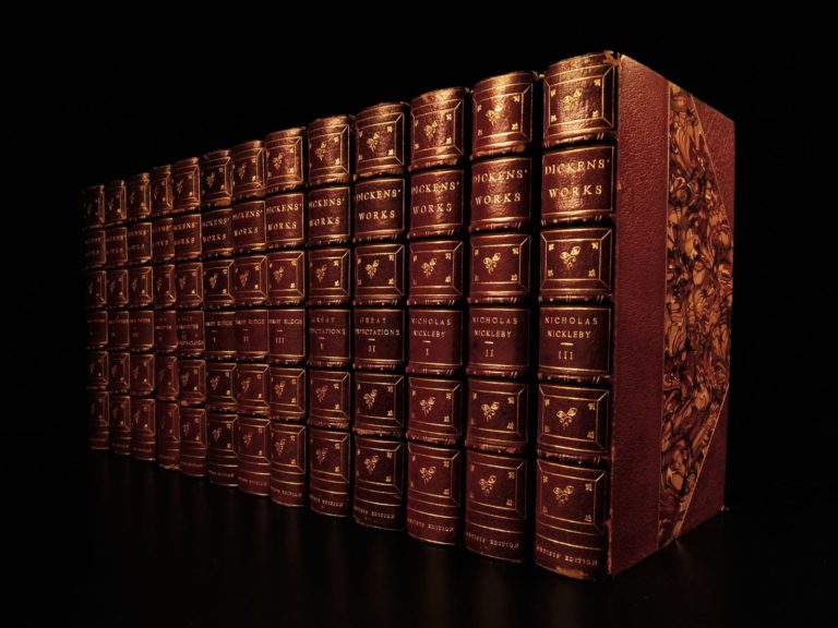 Image of 1890 Ltd ed EXQUISITE Charles Dickens Illustrated Cruikshank 13v SET #6 of 100