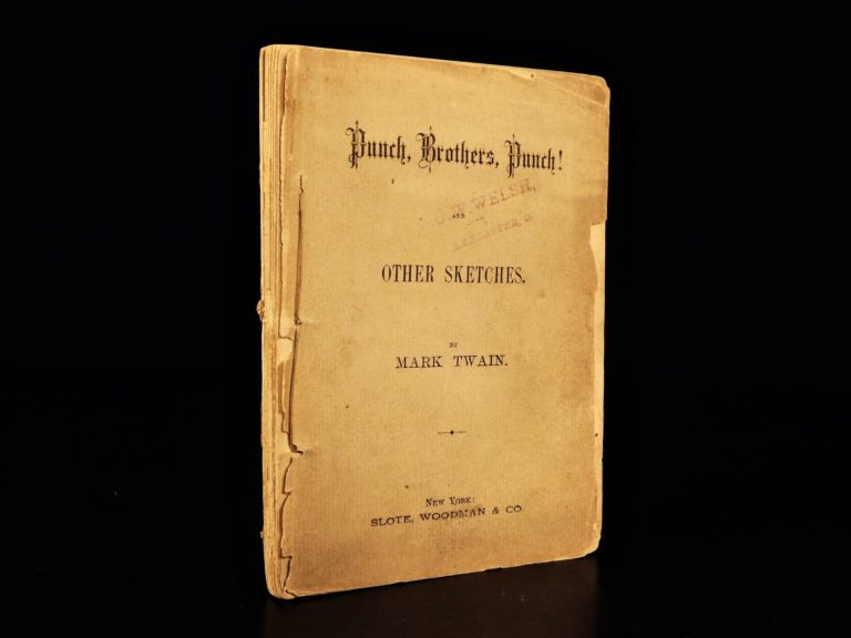 Image of 1878 1st/1st Mark Twain Punch Brothers Punch Literary Nightmare Earworm Jingle