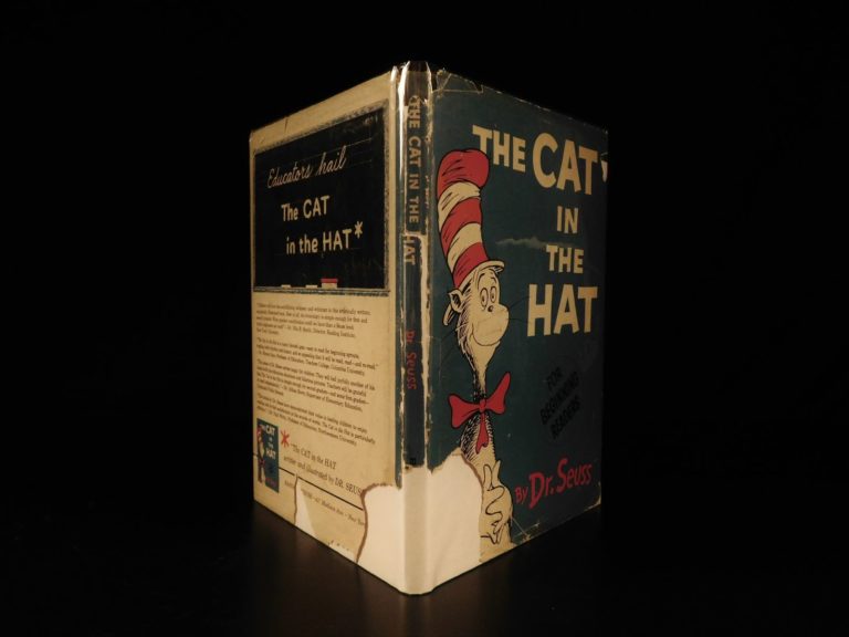 Image of 1957 TRUE 1st/1st Cat in the Hat by Dr Seuss +Orig DJ Children Illustrated RARE