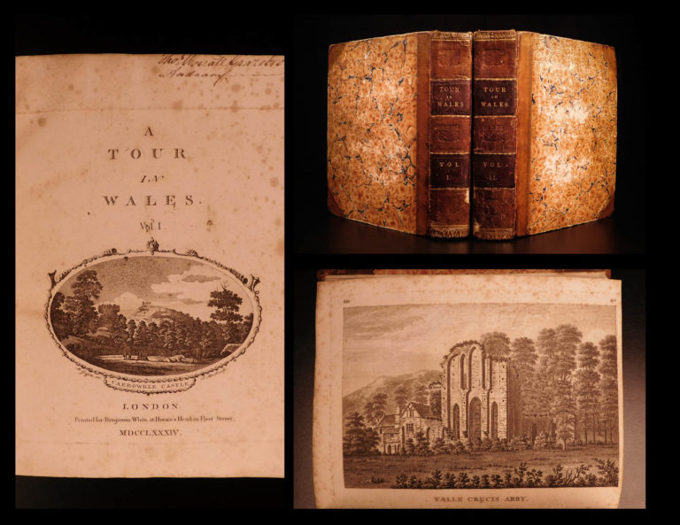 Image of 1784 1st ed A Tour of Wales Welsh Thomas Pennant Illustrated Guide Book Castles