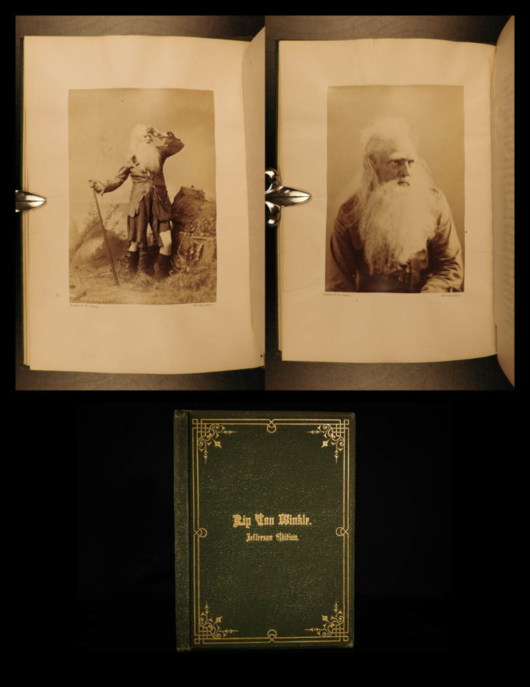 Image of 1870 Rip Van Winkle FAMOUS Jefferson Ed Irving Sarony Photograph Illustrations