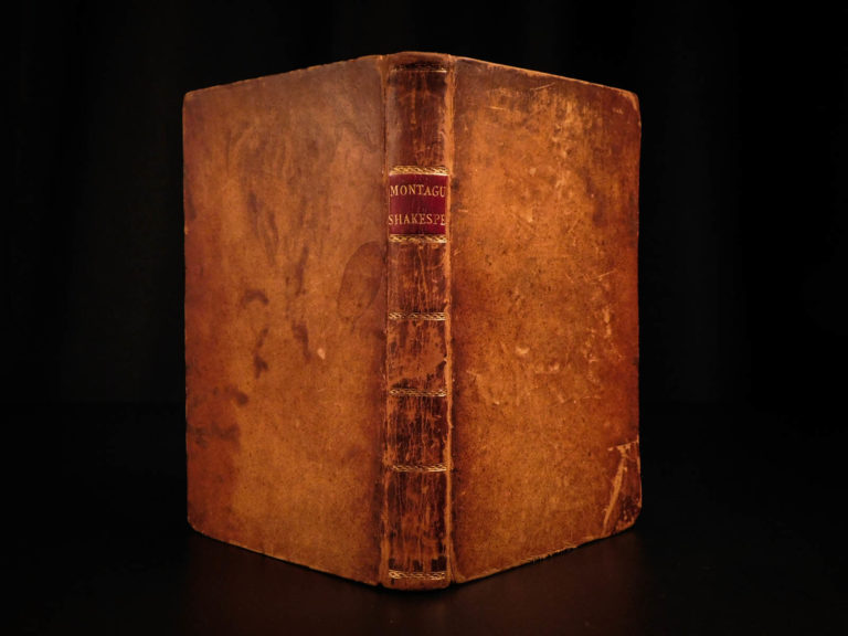 Image of 1785 Elizabeth Montagu on Genius of Shakespeare English Literature Voltaire