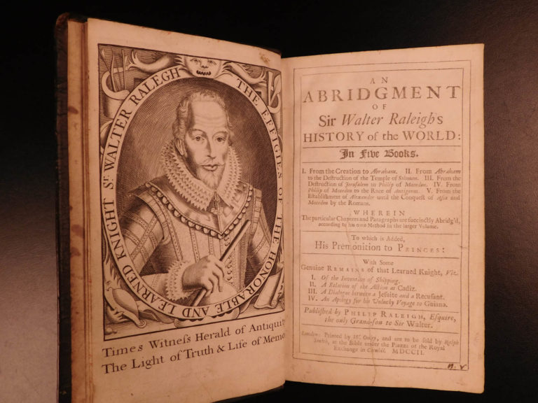 Image of 1702 Walter Raleigh Explorer History of the World Rome Egypt Trojan Punic War