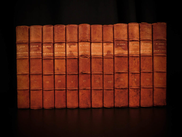 Image of 1797 FAMOUS Edward Gibbon Decline & Fall of Roman Empire Caesar ROME 12v SET