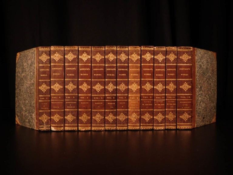 Image of 1816 Works of Samuel Johnson w/ FAMOUS Murphy Essay English Biography 12v SET