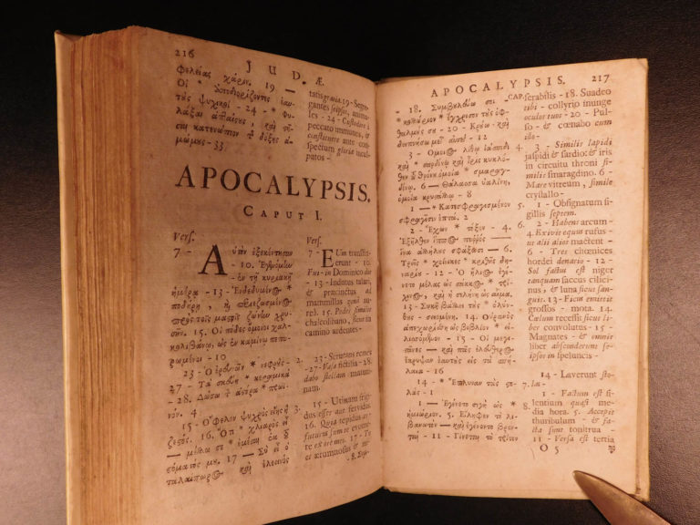Image of 1688 Greek & Latin New Testament BIBLE Calvinism Hebraica