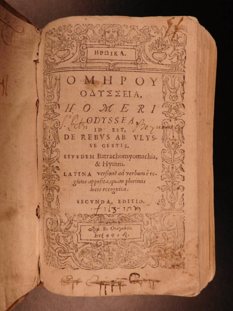 Image of 1574 The ODYSSEY Homer Greek Mythology Trojan War Geneva Vignon Portus & Crespin