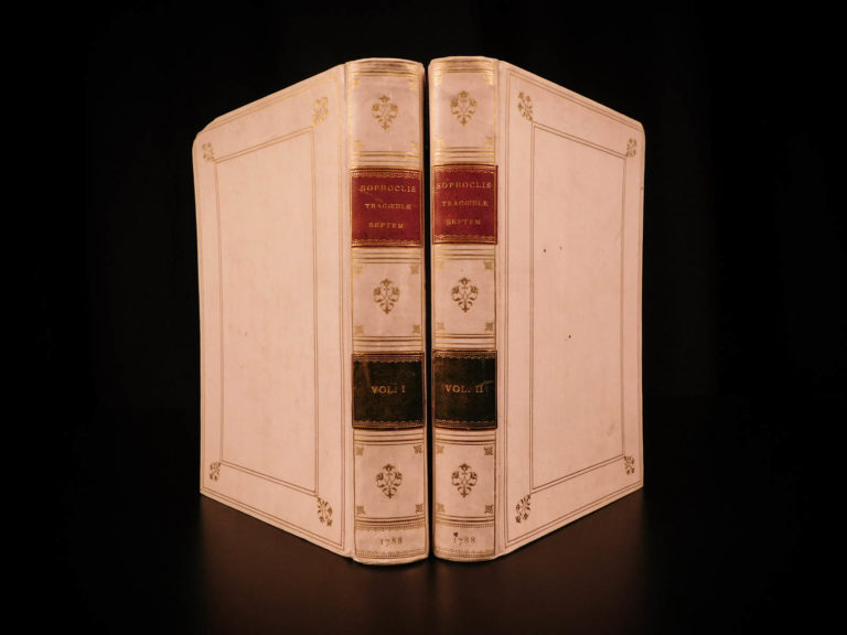 Image of 1788 EXQUISITE Tragedies of SOPHOCLES Greek & Latin Plays Mythology Oedipus 2v