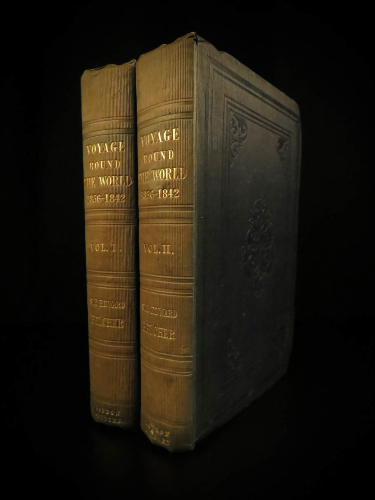 Image of 1843 1ed Belcher Pacific Voyages CHINA Singapore Hawaii Tonga HMS Sulphur MAPS