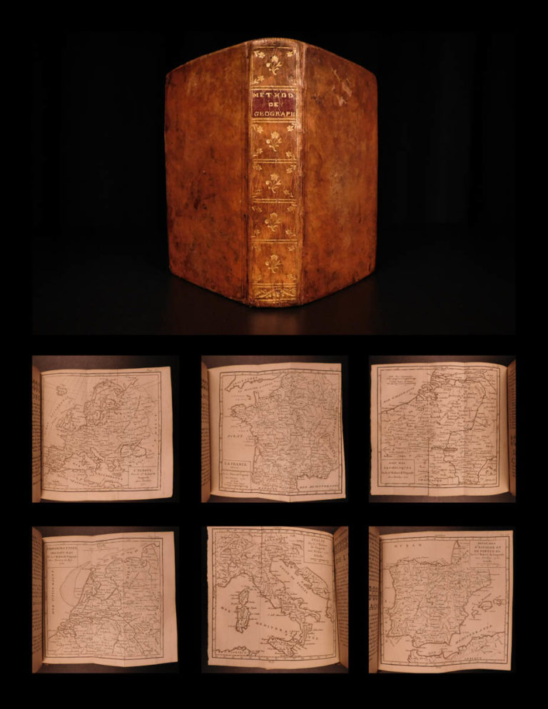 Image of 1751 VOYAGES 17 ATLAS Vaugondy Maps Geography Asia Africa Europe USA
