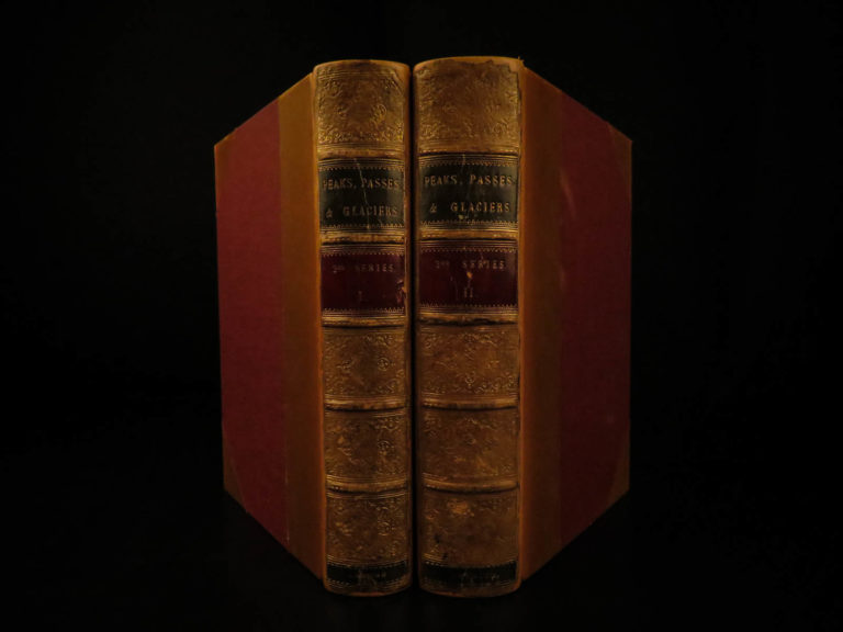 Image of 1862 Alpine Voyages Peaks Passes & Glaciers by Kennedy Mountaineering Maps Alps