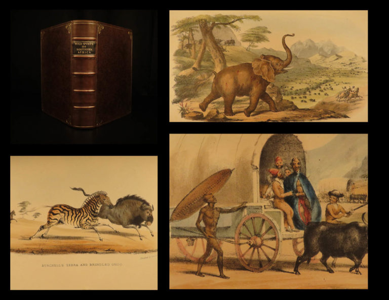 Image of 1852 Wild Sports of Southern Africa Harris Big Game Hunting Illustrated Binding