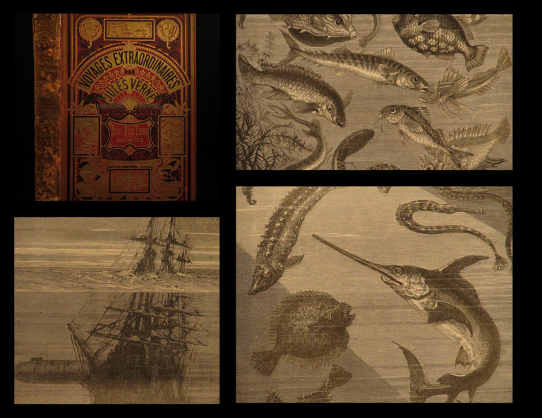 Image of 1877 Jules VERNE 20,000 Leagues Under the Sea French Illustrated Sci-Fi CLASSIC