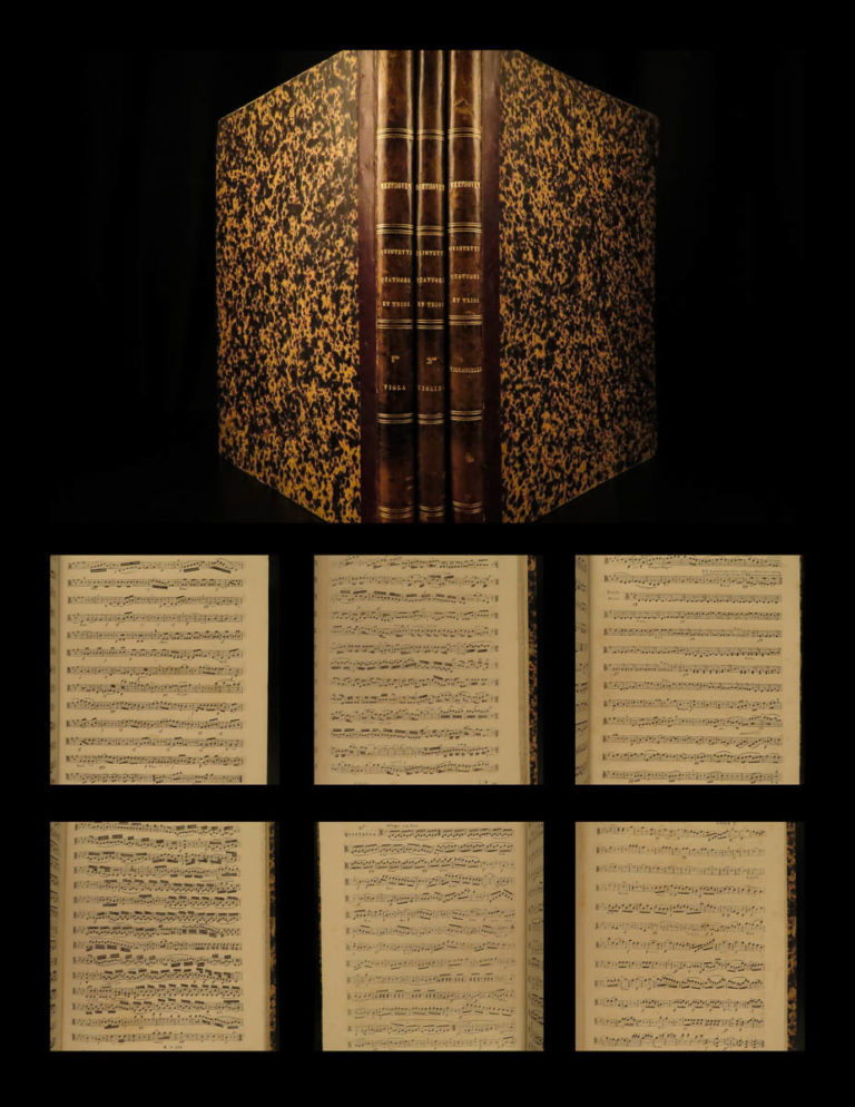 Image of 1836 Music of Beethoven String Quartet Violin Cello SCORES Classical Schlesinger