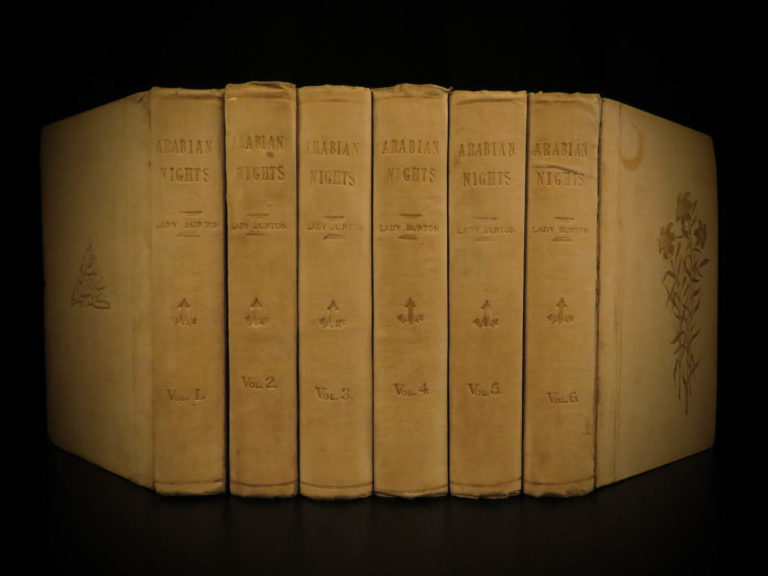 Image of 1886 Arabian Nights 1001 Entertainments Sinbad Illustrated Lady Burton ed Erotic