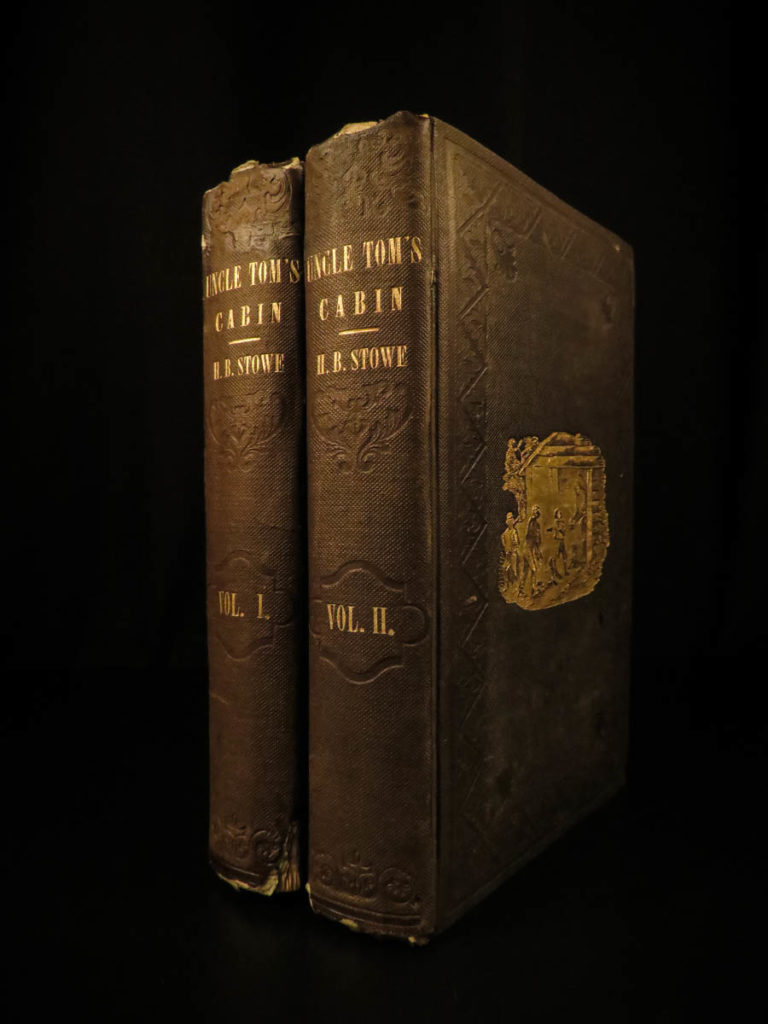 Image of 1852 1st ed Uncle Tom’s Cabin Beecher Stowe Slavery Abolition Civil War 2v Set