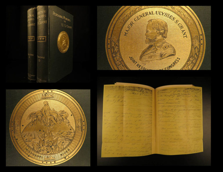 Image of 1885 1ed Civil War Memoirs General Ulysses Grant Illustrated MAPS BEAUTIFUL Set