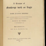 1880 1st ed Juliana Berners Book of Saint Albans FISHING Angling Compleat Angler