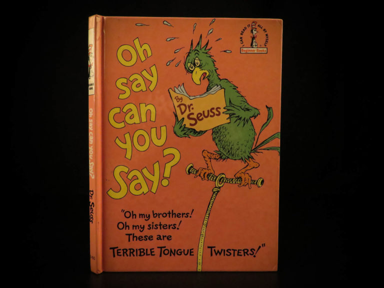 Image of 1979 TRUE 1st/1st Oh Say Can You Say SIGNED by Dr Seuss Illustrated RARE
