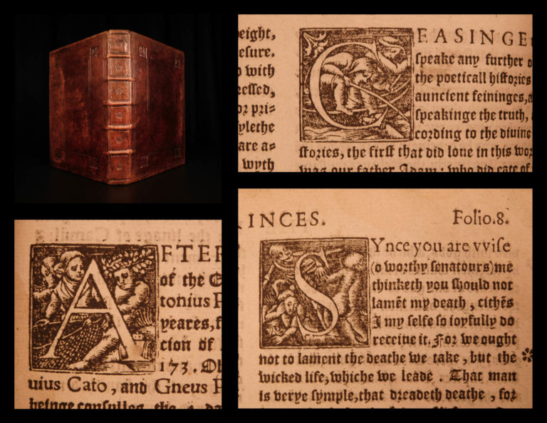 Image of 1557 1st ENGLISH FOLIO Marcus Aurelius Meditations + Guevara Diall of Princes