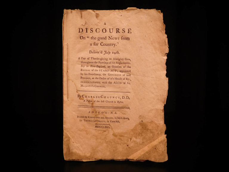 Image of 1766 1ed EXTREMELY RARE Boston Stamp Act Repeal EARLY Colonial Americana