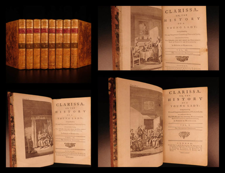 Image of 1774 Clarissa by Samuel Richardson English Literature Rousseau Illustrated SET