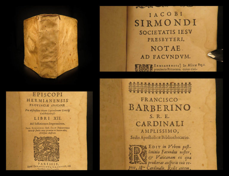 Image of 1629 1ed Facundus of Hermaine RARE Defense of Council of Calcedon North African