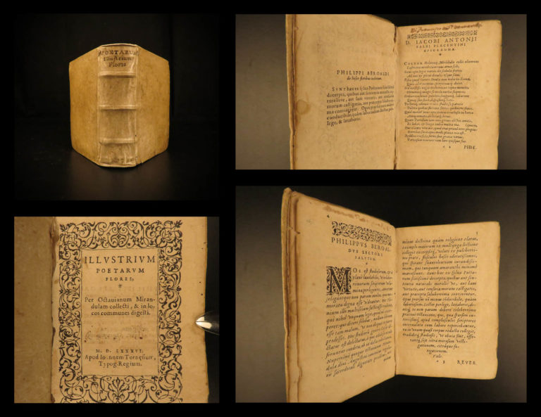Image of 1586 Illustrium Poetarum Mirandula Latin Poems Virgil Ovid Horace Genvea Tournes
