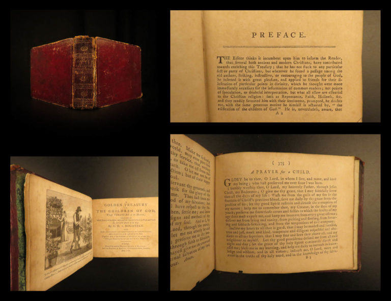 Image of 1799 Bogatzky Golden Treasury ENGLISH Bible Daily Devotional Hymns Prayers RARE