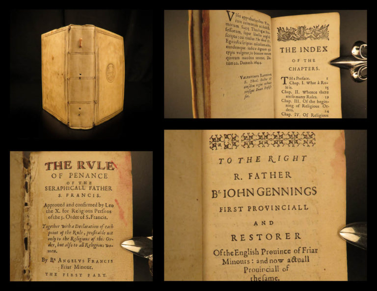 Image of 1644 Saint Francis Assisi Monastic Rule of Penance ENGLISH ed Angelus Douay