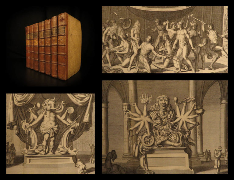 Image of 1781 1ed World Religions Jews Japan California Indian Rituals 7v Dutch Hurd
