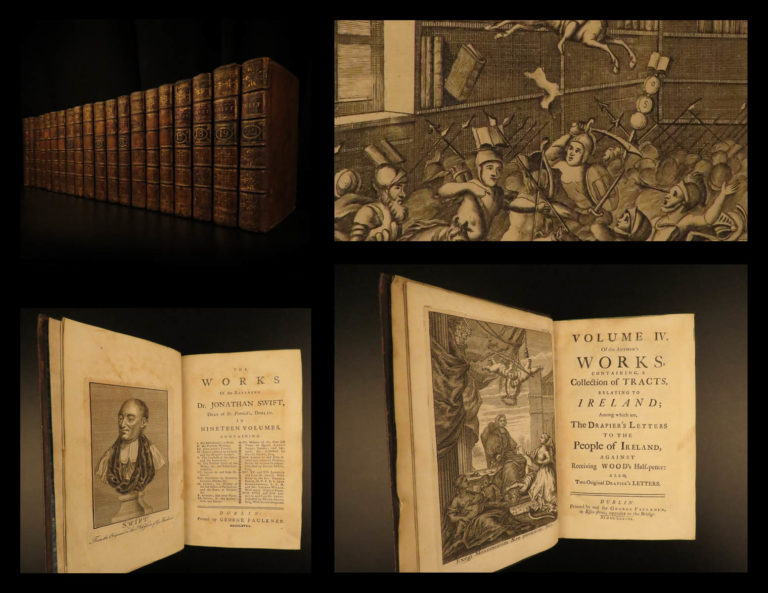 Image of 1737 1ed Works Jonathan Swift Gulliver’s Travels English Literature 20v Irish ed