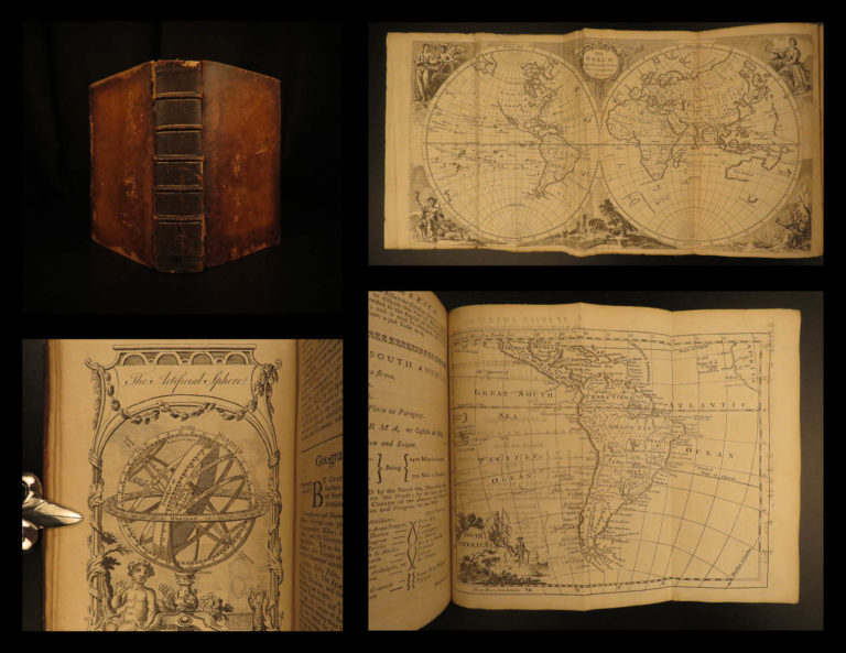 Image of 1766 ATLAS MAPS Geographical Grammar Thomas Salmon Europe China Colonial USA