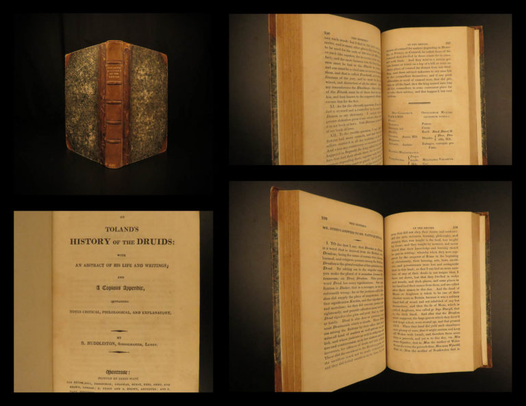 Image of 1814 1ed Irish DRUIDS Toland Ireland Celtic Occult Religion Language Huddleston