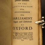 1685 OXFORD & Westminster Parliament Report LAW Politics Charles II Howard Trial