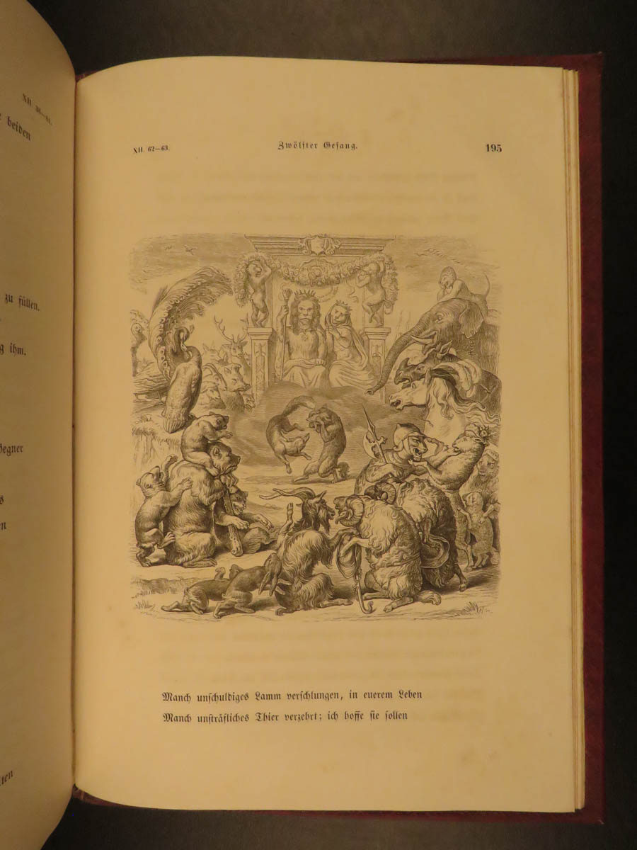 1857 Reynard the Fox by Goethe Reineke Fuchs Fable German Fairy Tale ...