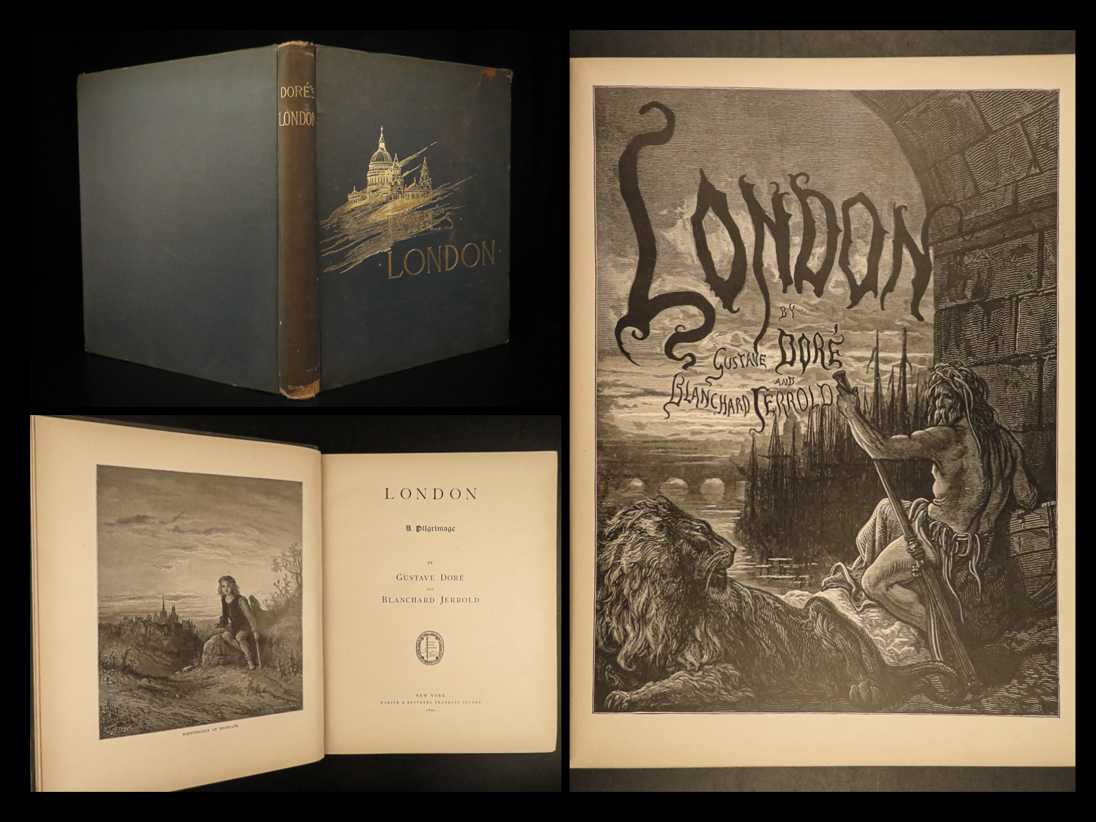 1890 LONDON A Pilgrimage Illustrated Gustave Dore PLATES English