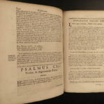 1679 Jesuit BIBLE & Commentary on Psalms Rouen RARE Bellarmine of Galileo Trial