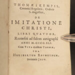 1679 Imitation of Christ Thomas a Kempis Elzevier Dutch Rosweyde Bible Classic