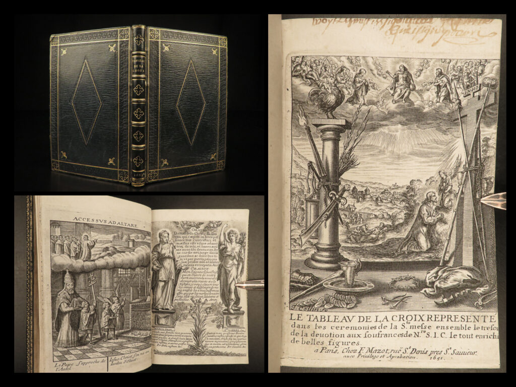 1651 EXQUISITE Bible Art MAZOT de la Croix Illustrated Catholic