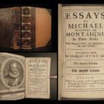 1693 ENGLISH Essays of Montaigne France Renaissance Philosophy Humanism Cotton