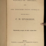 1883 Charles Spurgeon Flashes of Thought Christian Bible Sermons Puritan Baptist